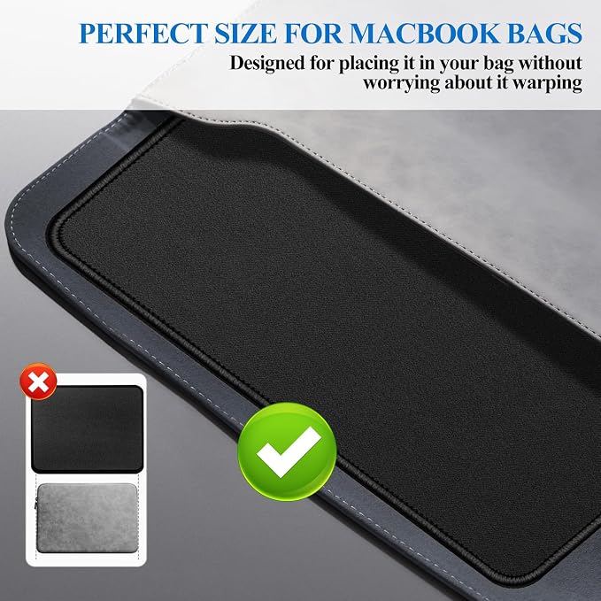 Mouse Pads, Office and Gaming, Stitched Edges, Rubber Anti Slip Base Mouse pad - Image 7