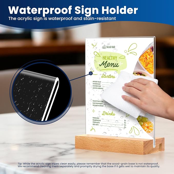 16 Pack 4x6 Acrylic Sign Holder - Image 7