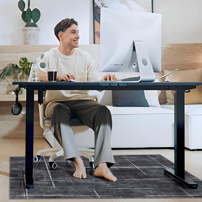 Office Chair Mat for Hardwood Floor&Tile Floor, Under Desk Rug for Rolling - Image 7