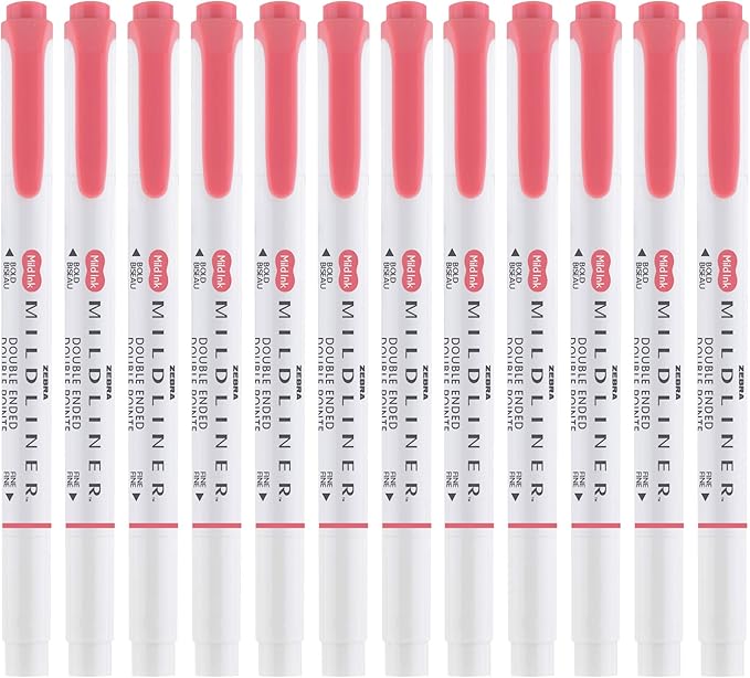 Zebra Pen Mildliner Dual-Tip Highlighters, Broad and Fine Tips, No Bleed - Image 3
