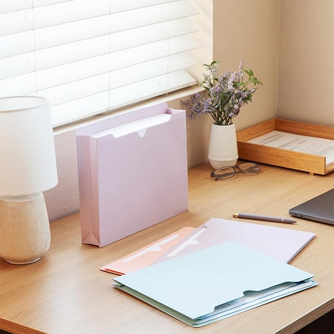 Oxford Expanding File Folders, 8 Pack, Closed Sides, Expands 2", 4 Pastel Colors - Image 6