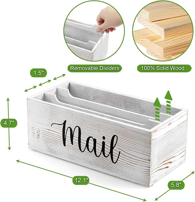 DRASTAR Mail Organizer Countertop, Mail Holder - Image 3