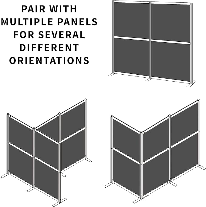 VIVO Modular Wall System, 2 PET Panels, Modern Professional Office Cubicle - Image 5