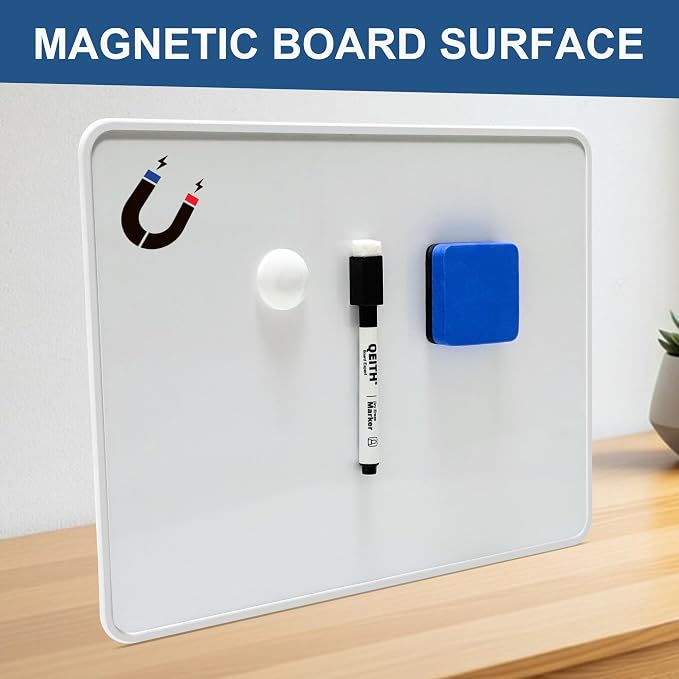 Dry Erase Boards, 6 Pack 9 x 12 Inch Magnetic Double Sided Portable Personal - Image 6