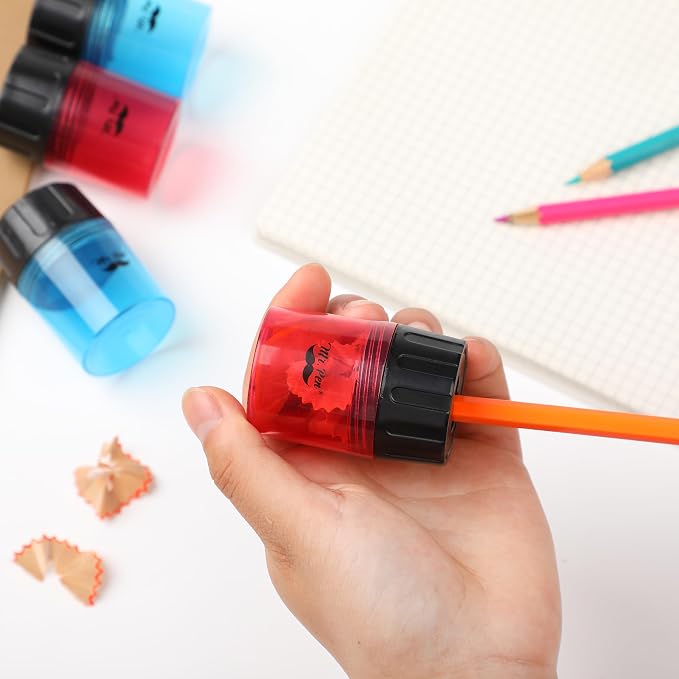 Mr. Pen- Pencil Sharpeners Manual, 24 Pack, Dual Hole | Bulk Handheld Pencil - Image 4