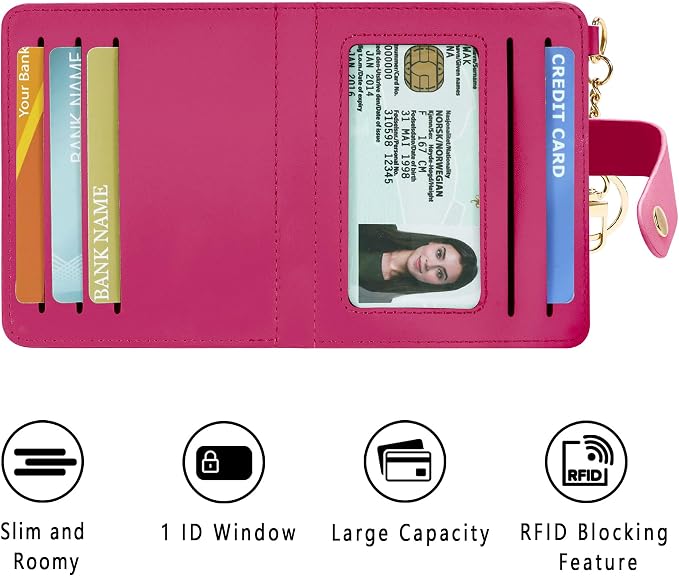 Airkit Small Wallet Women RFID, PU Leather Card Holder - Image 7