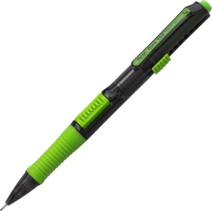 Pentel Quick Click Pop Mechanical Pencil, Medium 2B Lead, Box of 12 by PentelofAmerica