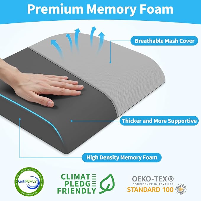 TranquilRelax XLarge Seat Cushion, Memory Foam Cushion - Image 2