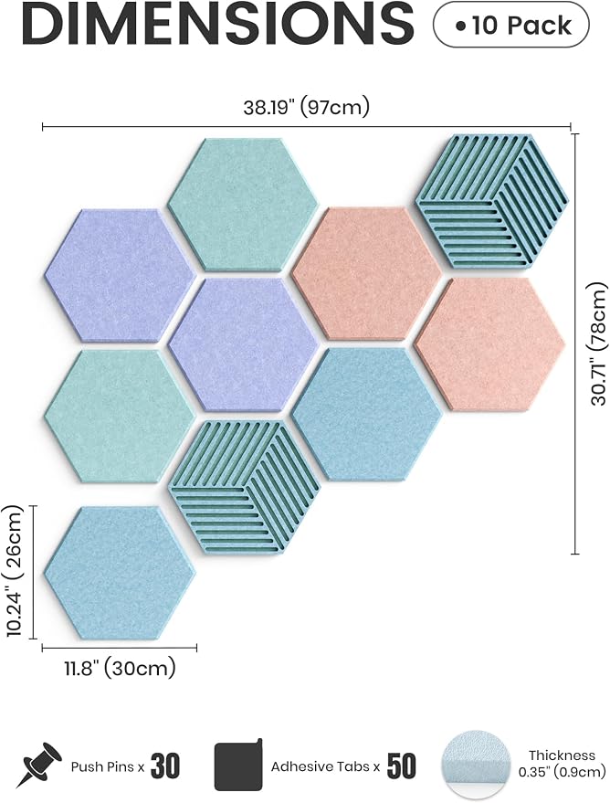 Fluxynara Hexagon Cork Board Alternative - Image 2