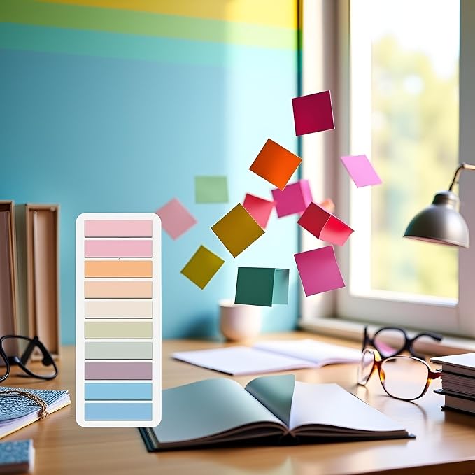 200 Pcs Sticky Index Tabs, Writable and Repositionable Book Flags Tabs Strip - Image 9