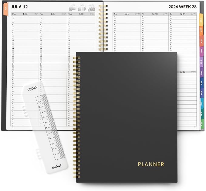 SUNEE 2026-2027 Appointment Book, Quarter-Hourly, Weekly & Monthly by SUNEE