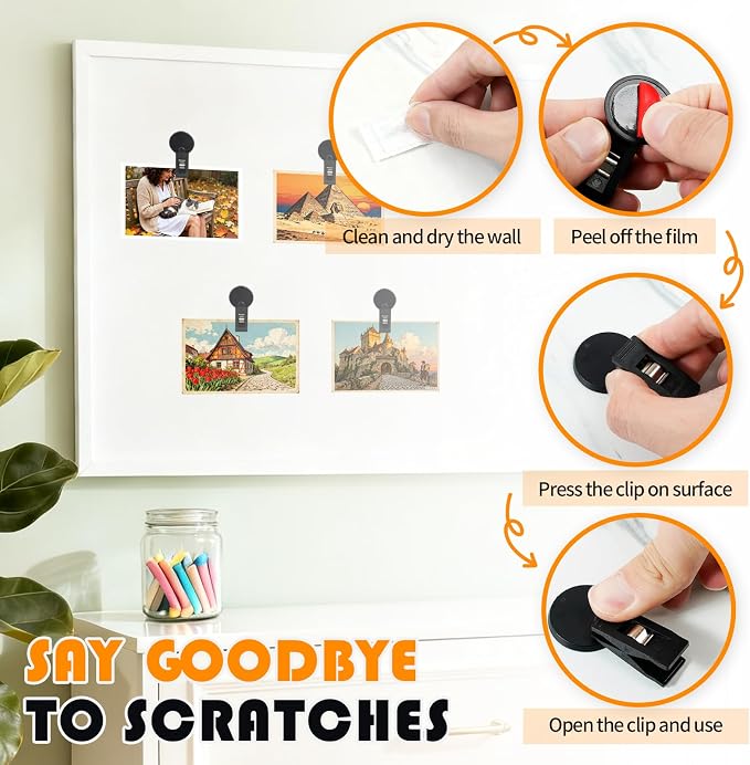 6Pcs Car Note Pad Holder, Self-Adhesive Windshield Ticket Clip - Image 4