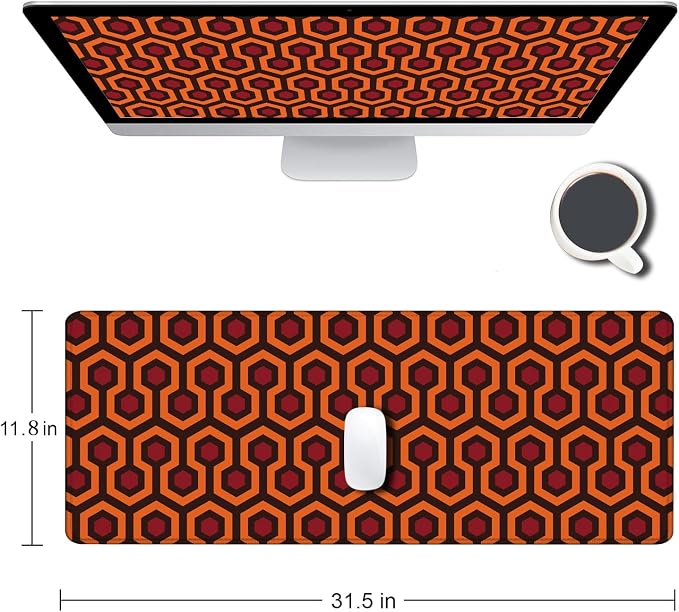 Gaming Mouse Pad, XXL Extended Computer Keyboard Long Mouse Mat, Large Desk Pad - Image 2
