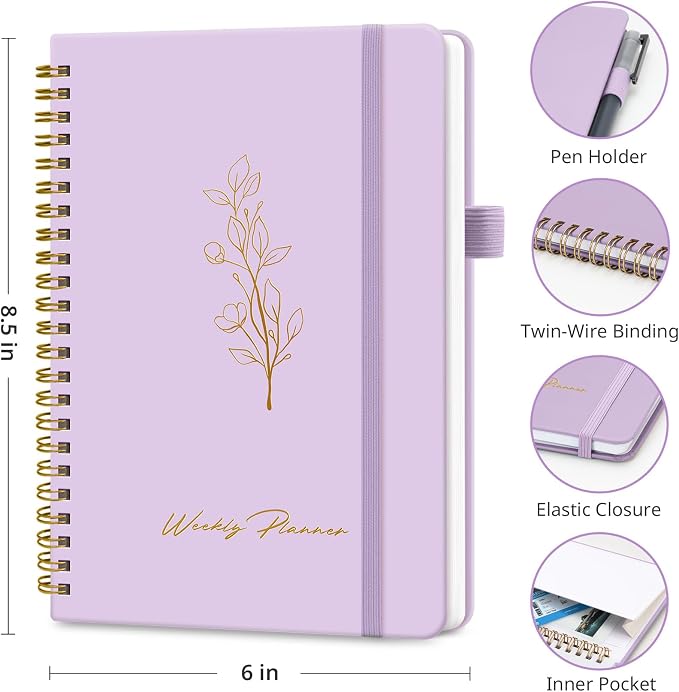 Taja Undated Weekly Planner, Weekly To Do List Notebook - Image 3