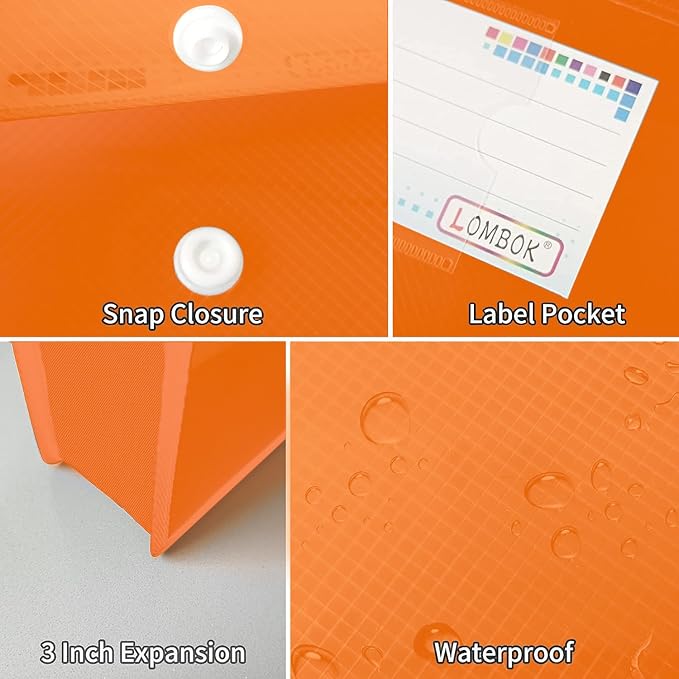 Plastic File Folders Legal Size Expandable Document Folder - Image 5