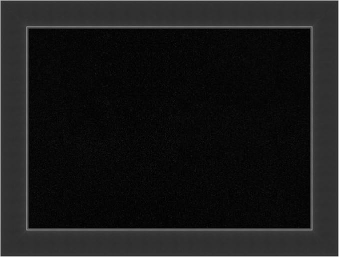 Amanti Art Black Cork Board for Wall, 25x33 Vision Board with Black Wood Frame, Medium Corkboard Office Decor for Home Organization, Modern Corkboard Pinboard to Display Items for Home Organization-DeskLoop Office