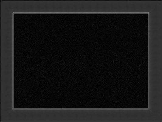 Amanti Art Black Cork Board for Wall, 25x33 Vision Board with Black Wood Frame, Medium Corkboard Office Decor for Home Organization, Modern Corkboard Pinboard to Display Items for Home Organization-DeskLoop Office