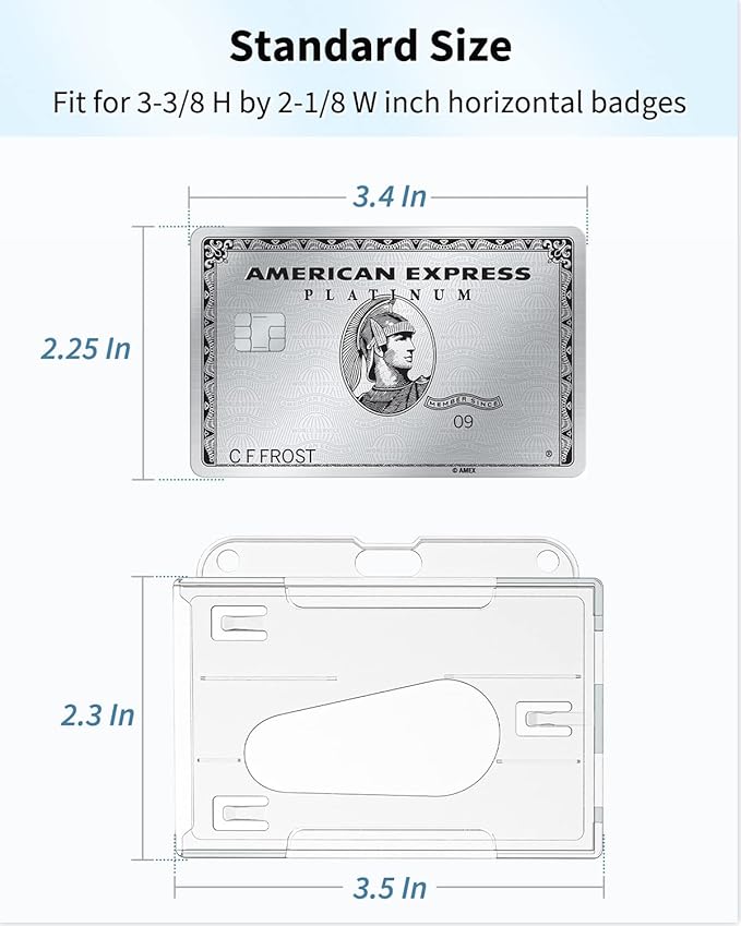 Pawfly 2 Pack Horizontal 2-Card Badge Holders - Image 6