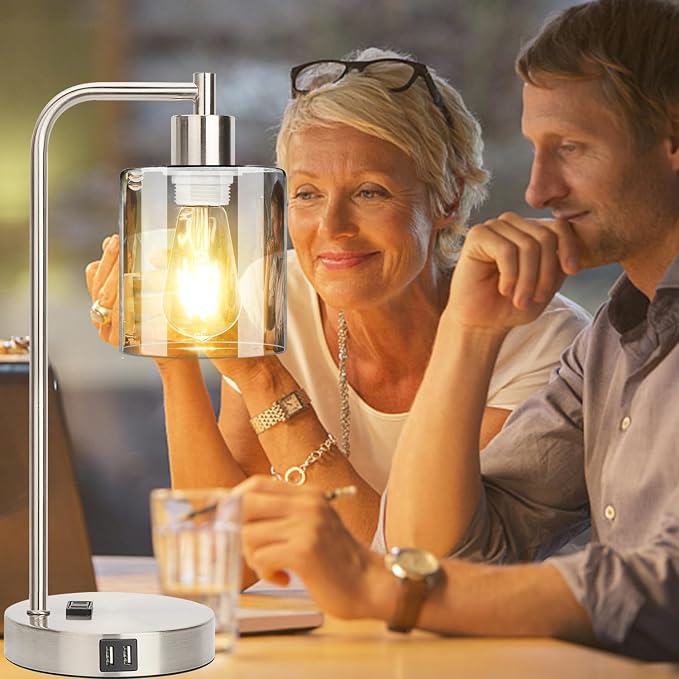 Industrial Touch Control Table Lamps Set of 2 - Image 5