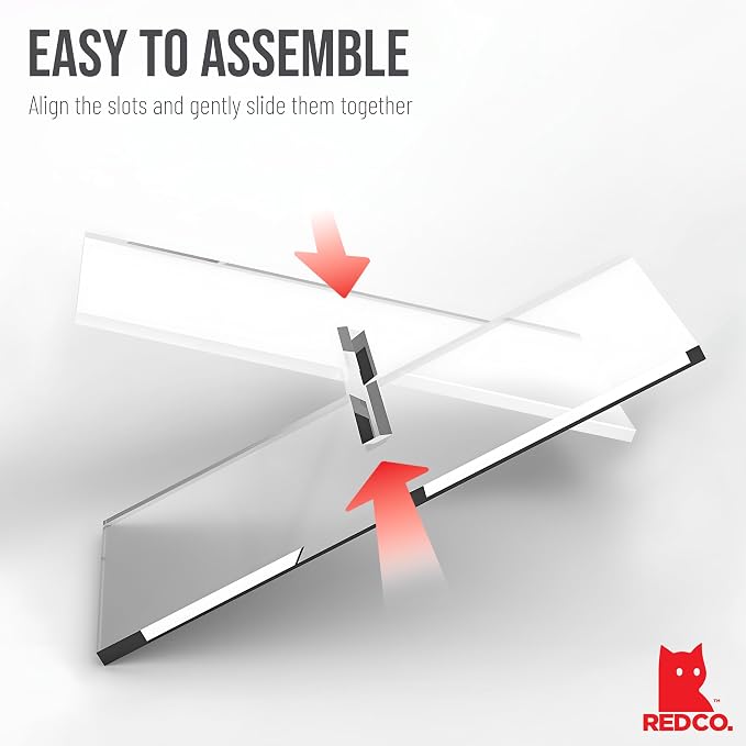 Red Co. Transparent Clear Acrylic Book Holder 2 Piece Reading Stand - Image 5