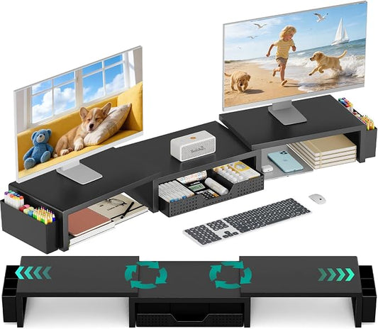 OPNICE Dual Monitor Stand Riser by OPNICE
