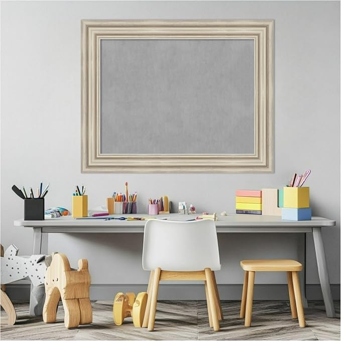 Amanti Art Silver Framed Magnetic Board 24x30 Medium Vision Board - Image 5
