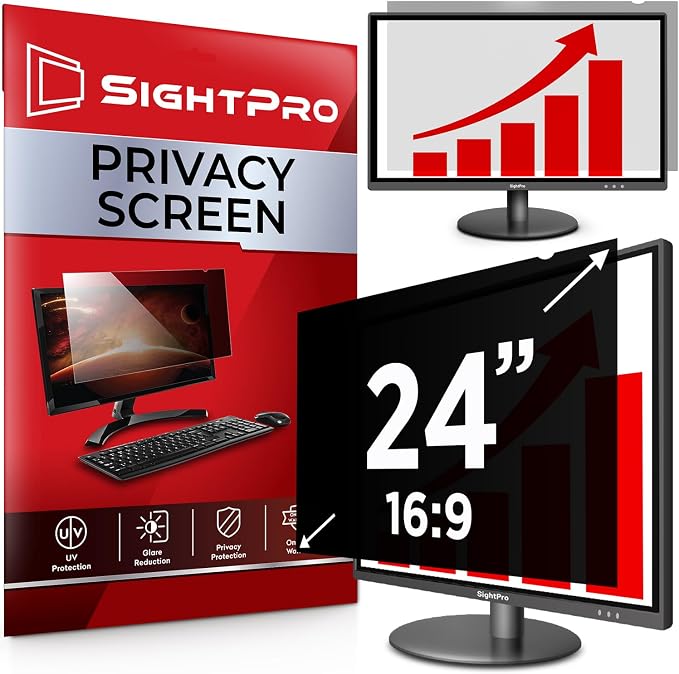 SightPro 24 Inch 16:9 Computer Privacy Screen Filter by SightPro