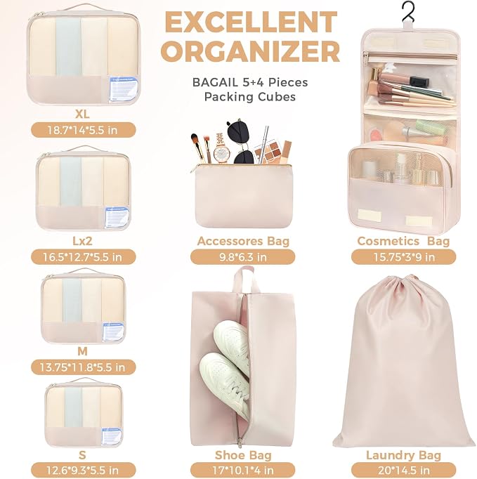 BAGAIL 9 Set Packing Cubes - Image 5