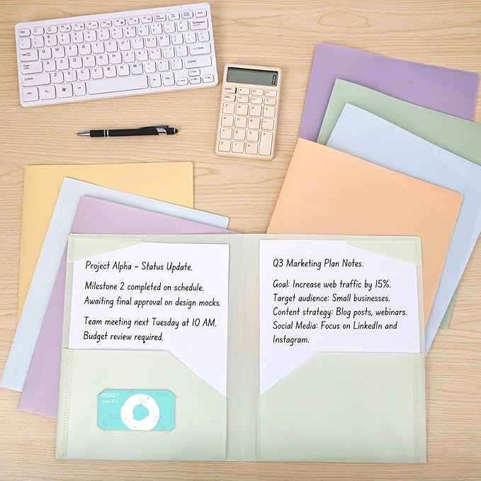 EOOUT 32pcs Plastic Folders - Image 2