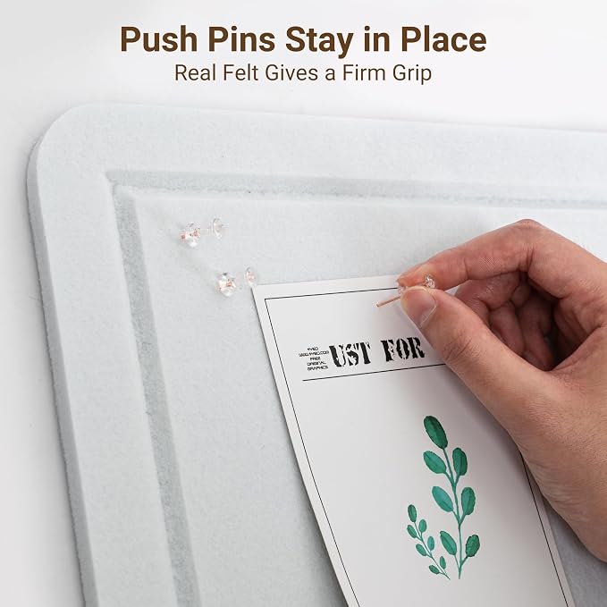 AKTOP White Cork Bulletin Board 60" x 36", Large Foldable Felt Notice Pin Board - Image 3
