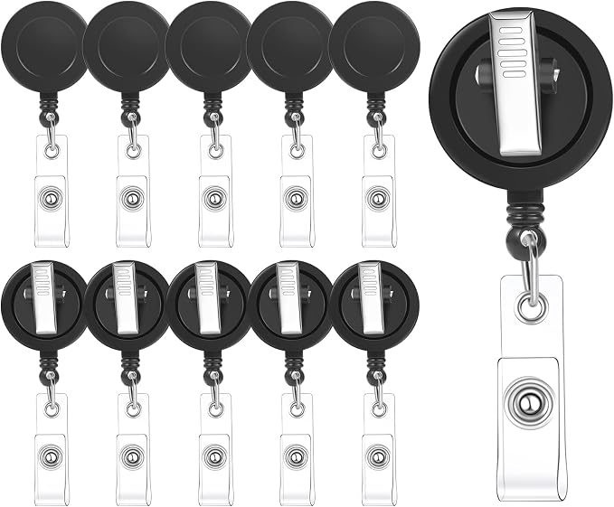 30 Pieces Retractable Badge Reels by BESARME