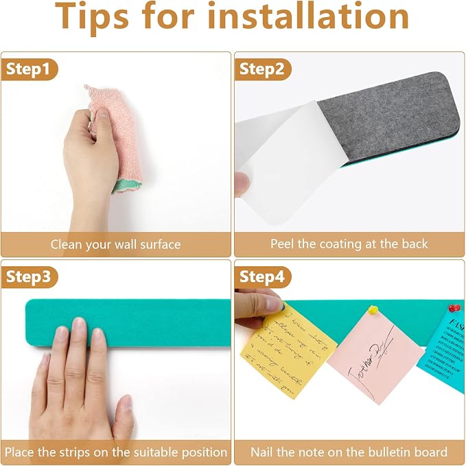 Felt Pin Board Bar Strips Bulletin Board - Image 5