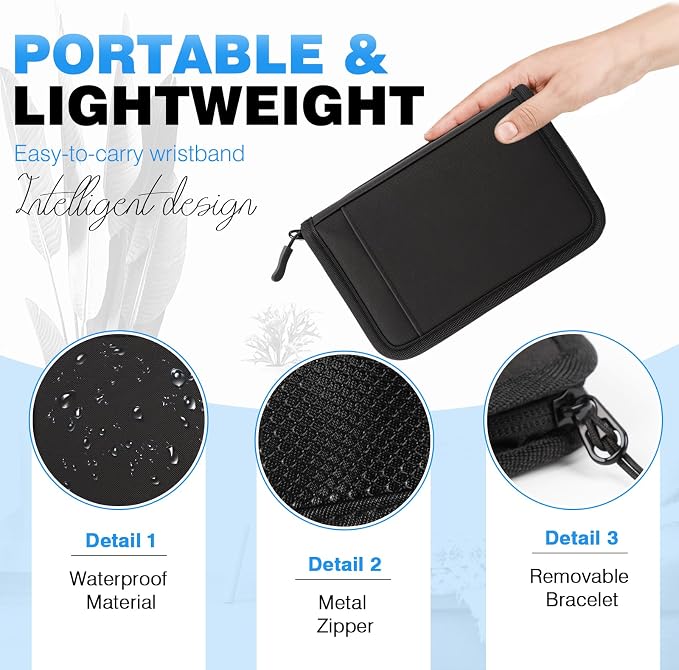 Single Passport Holder for Travel, RFID Travel Document Organizer for Women - Image 4