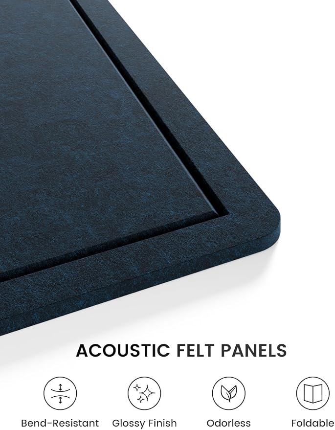 Fluxynara Bulletin Board, Foldable Felt Pin Board - Image 3