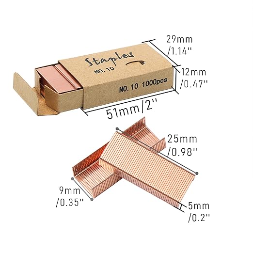 NatSumeBasics 4000 Rose Gold Staples - Image 6