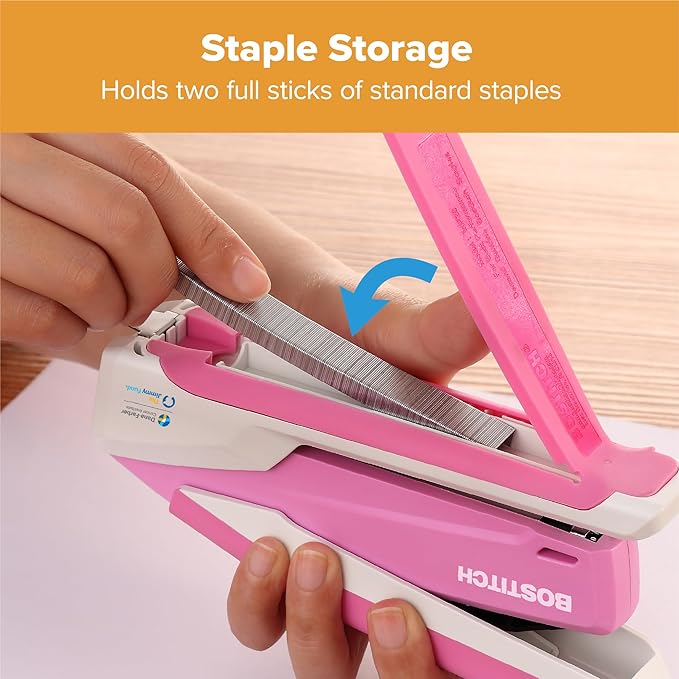 Bostitch Office InPower Spring-Powered Desktop Stapler, 20 Sheet Capacity - Image 5