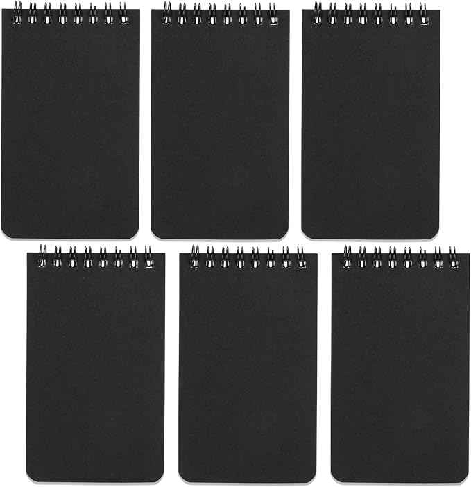 QiCheng 6pcs Pocket Notebook Mini Notepad Small Spiral Notebooks 3X5Inch | by Thegoodlifeisuptoyou