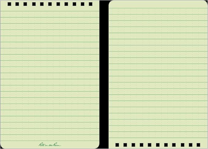 Rite In The Rain Weatherproof Top Spiral Notebook, Universal Pattern, 3 Pack - Image 3