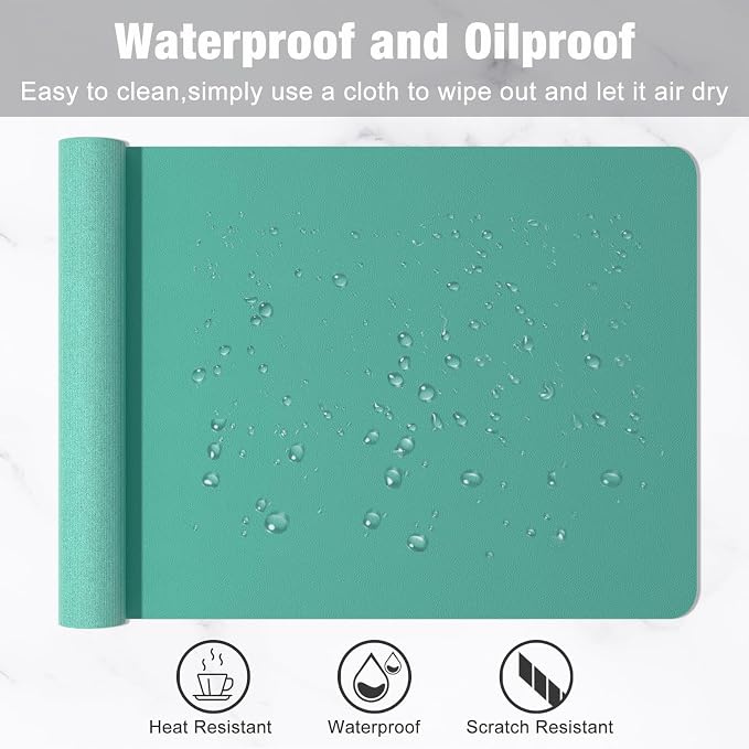 Hsurbtra Desk Pad, XL Extended Mouse Pad, Waterproof Desktop Blotter Protector - Image 5