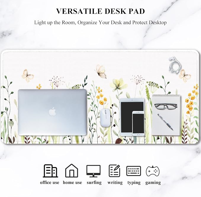 Auhoahsil Desk Pad, XXL Large Mouse Pad, Extended Gaming Mousepad, Cute Desk Mat - Image 7