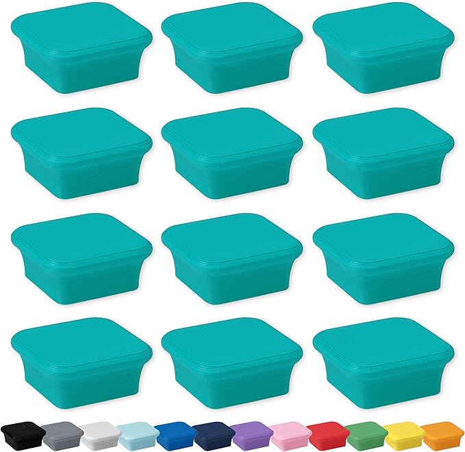 Glassboard Studio MiniBar Magnet - Strong Neodymium Rare Earth Magnets for Fridge, Whiteboard, Locker & Magnetic Glassboards - Crafting & Office Use - Strong Fridge Magnets (Seaside Teal Bar, 12)-DeskLoop Office