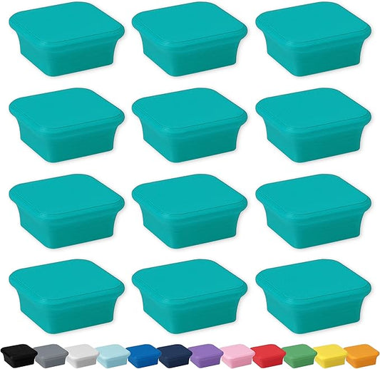 Glassboard Studio MiniBar Magnet - Strong Neodymium Rare Earth Magnets for Fridge, Whiteboard, Locker & Magnetic Glassboards - Crafting & Office Use - Strong Fridge Magnets (Seaside Teal Bar, 12)-DeskLoop Office