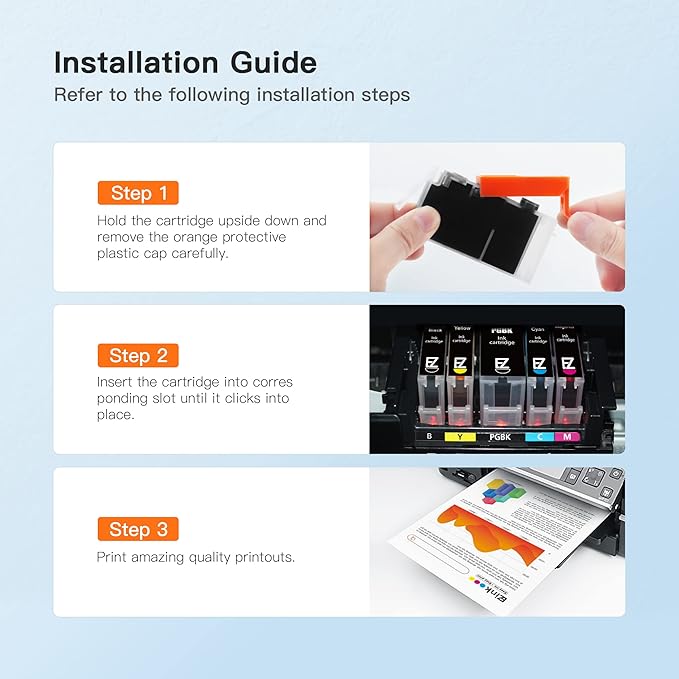 E-Z Ink Compatible Ink Cartridges Replacement for Canon 250 251 XL PGI-250XL CLI-251XL to use with Pixma MX922 MX920 MG5520 MG7520 IX6820 IP8720 MG6620 MG6320 MG7120 (20 Pack)-DeskLoop Office