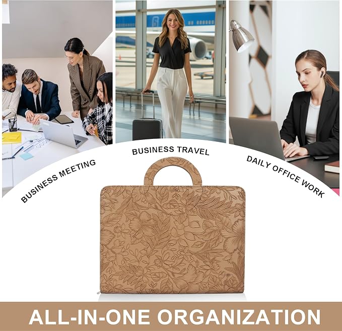 Leathario Portfolio Binder, Includes 5 Folder Index Dividers, 13 Inch Tablets - Image 9