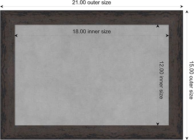 Amanti Art Black Framed Magnetic Board 15x21 Small Vision Board - Image 3