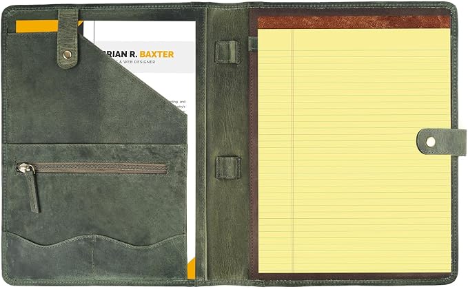 Leather Village Leather Portfolio Organizer - Image 2