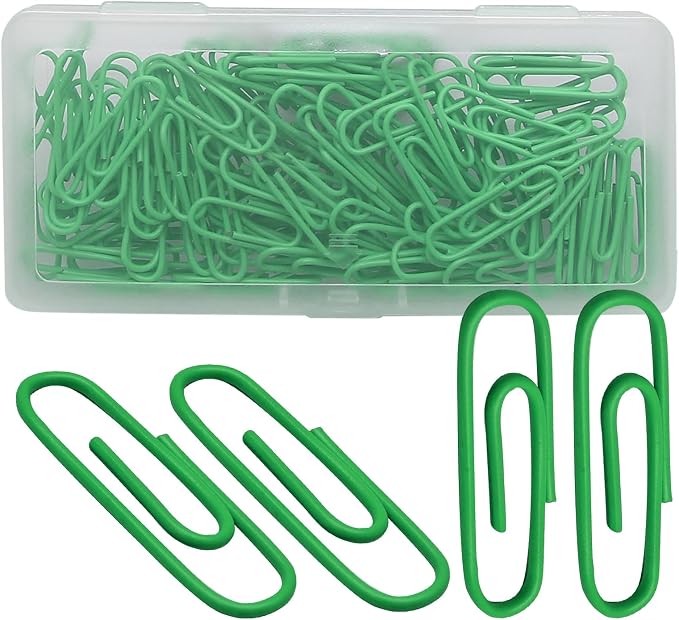 Luomorgo 120 Pcs Green Paper Clips - Image 5