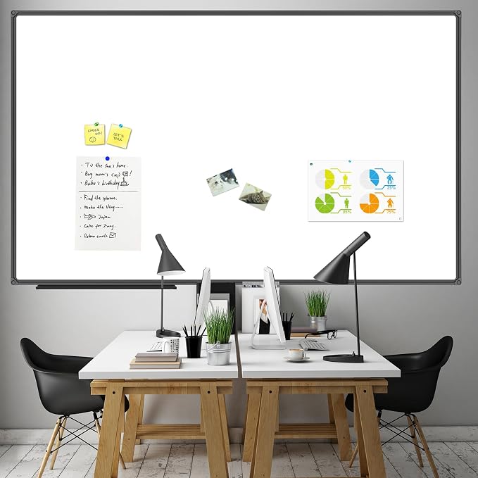 JILoffice Dry Erase Board 96 x 48 inches, Large Magnetic 4" x 8" Whiteboard - Image 6
