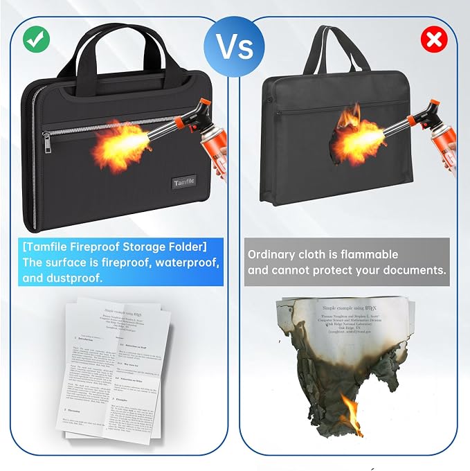 Tamfile Fireproof Accordion File Organizer - Image 6
