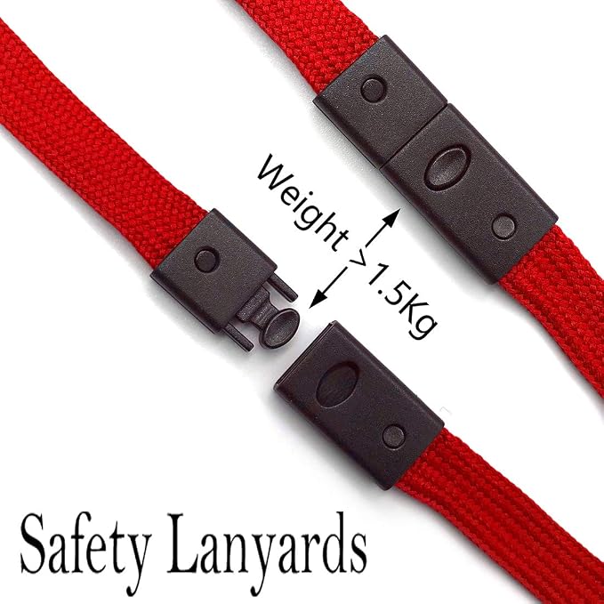 Bird Fiy Lanyards Breakaway Bulk Red Lanyards Neck Flat Safety Badge Lanyard - Image 3